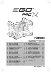 EGO PRO X PGX1400PB Traducción De Las Instrucciones Originales