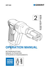 geberit EFP 203 Manual