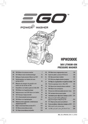 Ego Power+ HPW2000E Manual