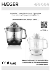 HAEGER Little Juice CJ-025.011A Instrucciones De Uso