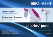 Hirschmann pipetus junior Instrucciones De Manejo