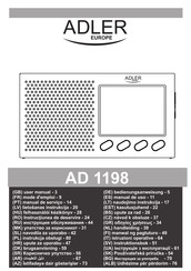 Adler europe AD 1198 Manual De Uso