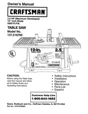 Craftsman 137.218760 Manual De Operación