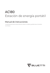 Bluetti AC180 Manual De Instrucciones