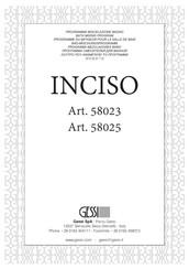 Gessi INSICO 58025 Instrucciones De Instalación