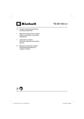 EINHELL TE-CD 18-2 Li-i Manual De Instrucciones Original