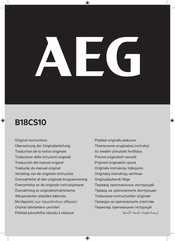 AEG B18CS10 Traducción Del Manual Original