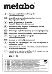 Metabo SPA 1100 Instrucciones De Servicio Y Montaje