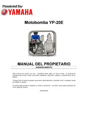 Yamaha YP-20E Manual Del Propietário