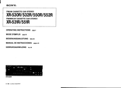 Sony XR-551R Manual De Instrucciones