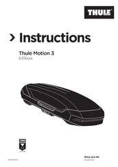 Thule Motion 3 XL Low 639400 Instrucciones