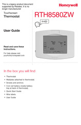 Honeywell RTH8580ZW Guia Del Usuario
