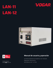 VOGAR LAN-12 Manual Del Usuario Y Operación