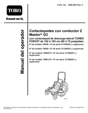 Toro 74936 Manual Del Operador