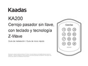 Kaadas KA200 Guía De Instalación Rápida