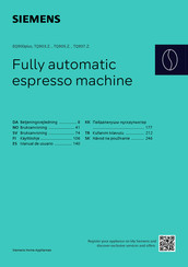 Siemens TQ903 Z Serie Manual De Usuario