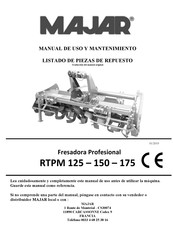 MAJAR RTPM 175 Manual De Uso Y Mantenimiento