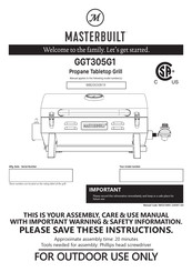 Masterbuilt MB20030819 Manual De Ensamblaje