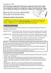 Hitachi CP-EW4051WN Manual De Usuario (Detallado