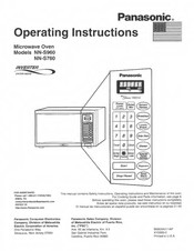 Panasonic NN-S960 Instrucciones De Operación