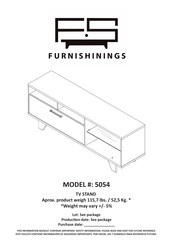 FURNISHININGS 5054 Manual Del Usuario