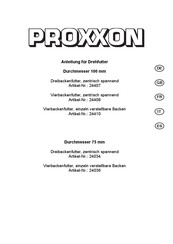 Proxxon 24410 Instrucciones