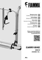 Fiamma CARRY-BIKE 200 D Instrucciones De Montaje Y Uso