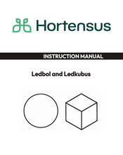 Hortensus Led ball OP 003889 Instrucciones