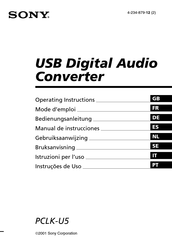 Sony PCLK-U5 Manual De Instrucciones