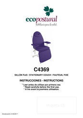 ECOPOSTURAL C4369 Instrucciones