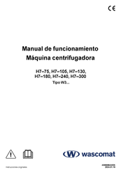 Wascomat H7-105 Manual De Funcionamiento