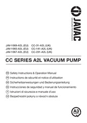 JAVAC JAV-1069-A2L Instrucciones De Seguridad Y Manual De Funcionamiento