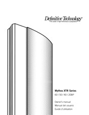 Definitive Technology Mythos XTR-50 Manual Del Usuario