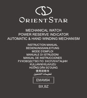 ORIENT STAR BX Serie Manual De Instrucciones