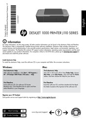 HP DESKJET 1000 J110 Serie Manual Del Usuario