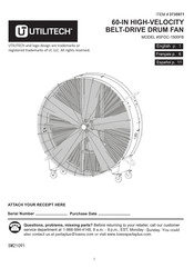 Utilitech 3735971 Manual Del Usuario