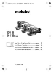 Metabo SR 20-23 Instrucciones De Manejo