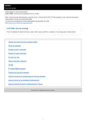 Sony ILCE-7SM3 Guia De Ayuda