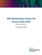 HPE Networking Instant On Access Point AP32 Guia De Instalacion