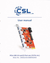 CSL 29050/20150804SZ002 Manual Del Usuario