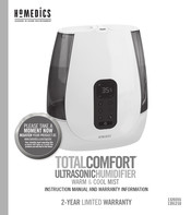 HoMedics TOTALCOMFORT 1320355 Manual De Instrucciones E Información Sobre La Garantia