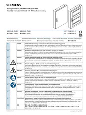 Siemens 8GK2042- TG21 Serie Instrucciones De Montaje