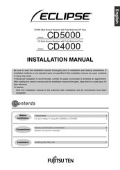 Fujitsu Ten Eclipse CD4000 Manual De Instrucciones