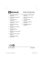 EINHELL TE-AC 110/6 Silent Plus Manual De Instrucciones Original