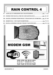 Ocmis Irrigazione RAIN CONTROL 4 Manual D’INstruccion De Utilizo Y Manutencion