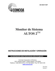 CONCOA ALTOS 2 Instrucciones De Instalación Y  Operación