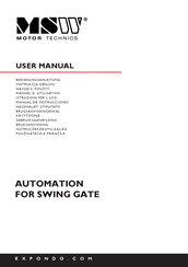 MSW Motor Technics MSW-GDOOR-003B Manual De Instrucciones