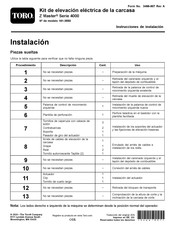 Toro 161-3550 Instrucciones De Instalación