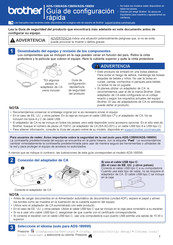 Brother ADS-1350W Guía De Configuración Rápida