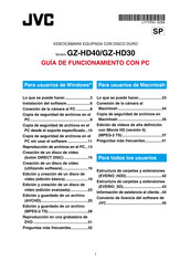 JVC GZ-HD40 Guia De Funcionamiento